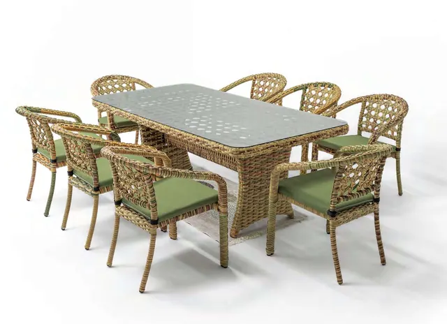 Lima – Lizbon 8-Seater Dining Set – Elvan