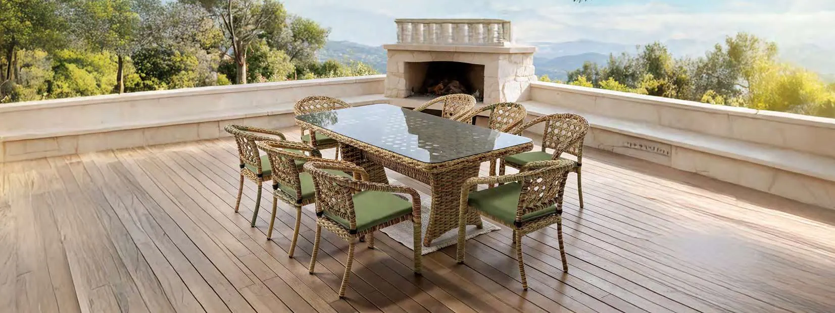 Lima – Lizbon 8-Seater Dining Set lifestyle photo