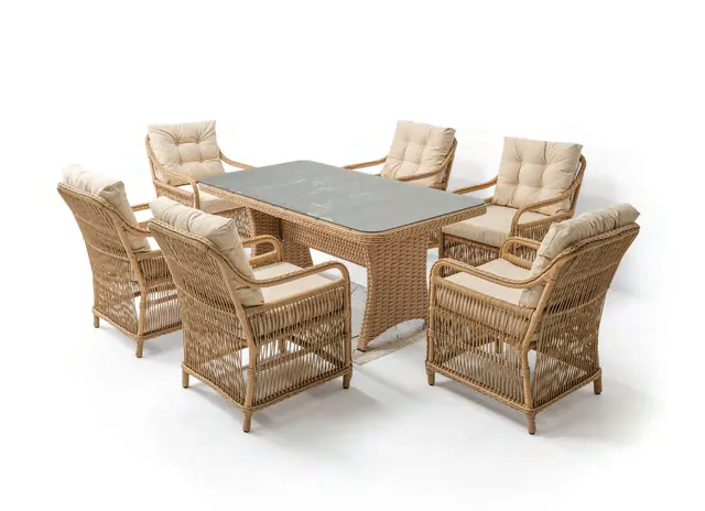 Monaco – Berlin 6-Seater Dining Set – Capi
