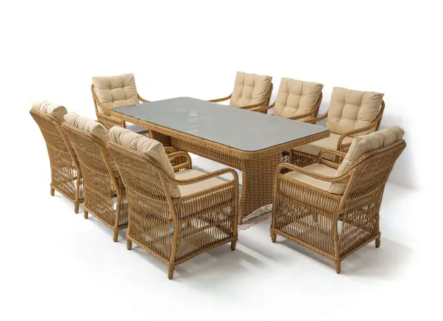Monaco – Lizbon 8-Seater Dining Set – Capi