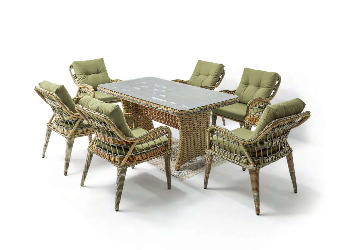 Seul – Berlin 6-Seater Dining Set – Elvan